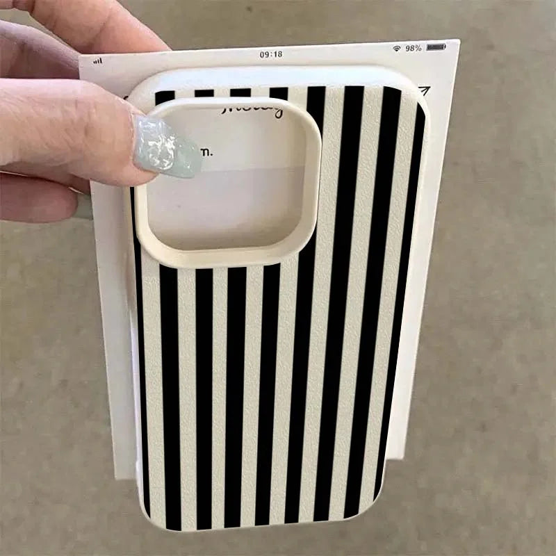 Colorful Striped Minimalist Silicone Case iPhone