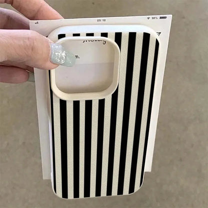 Colorful Striped Minimalist Silicone Case iPhone