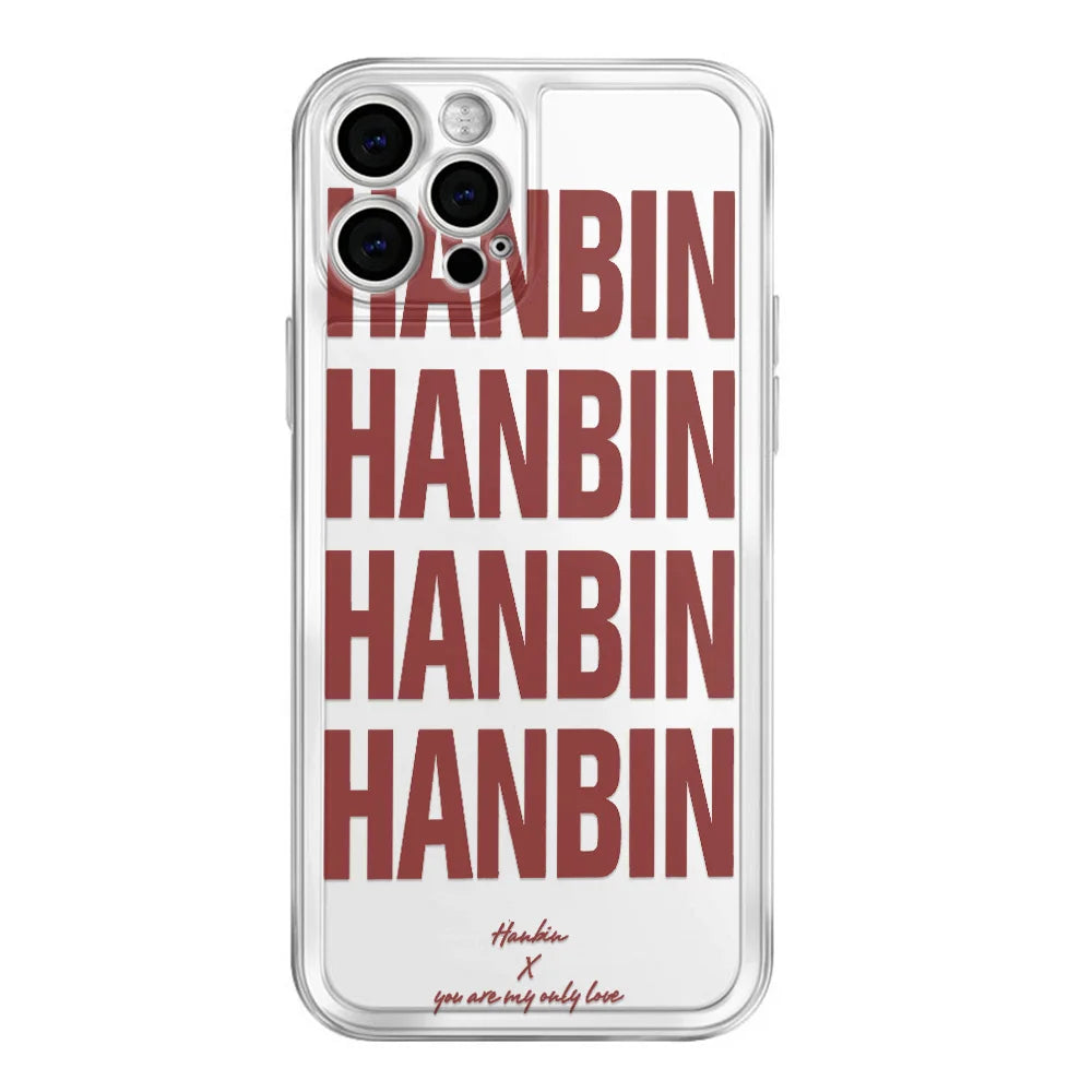 Personalized English Print Transparent Phone Case