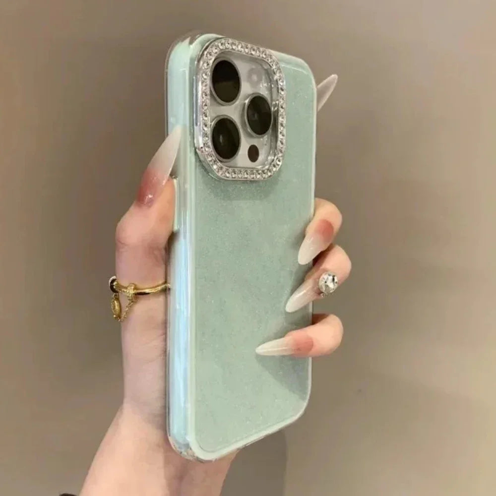 3 in 1 Glitter Candy Color Phone Case