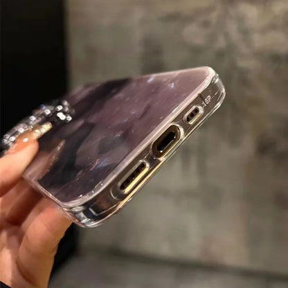 Pearl Lanyard Glitter Phone Case