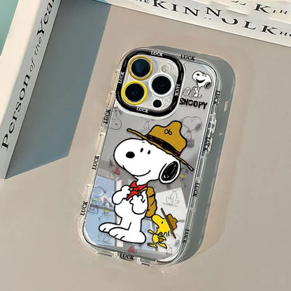 Snoopy Cartoon Mirror Phone Case