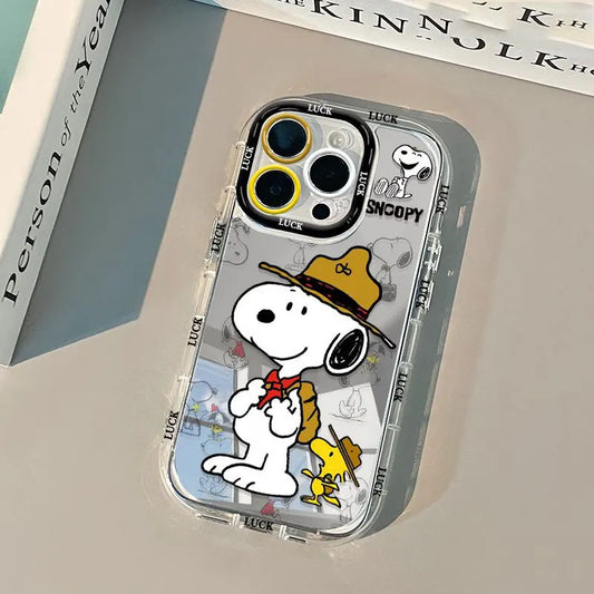 Snoopy Cartoon Mirror Phone Case