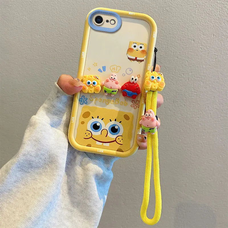 3D SpongeBob & Patrick Silicone Phone Case