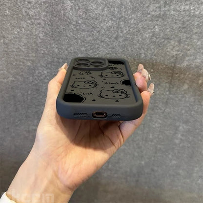 Black Hello Kitty Phone Case