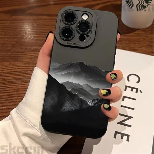 Black Mountain Peak Phone Case
