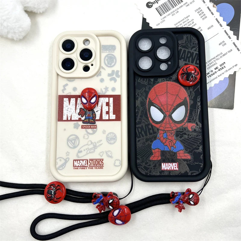 3D Spider-Man Cartoon Silicone Phone Case