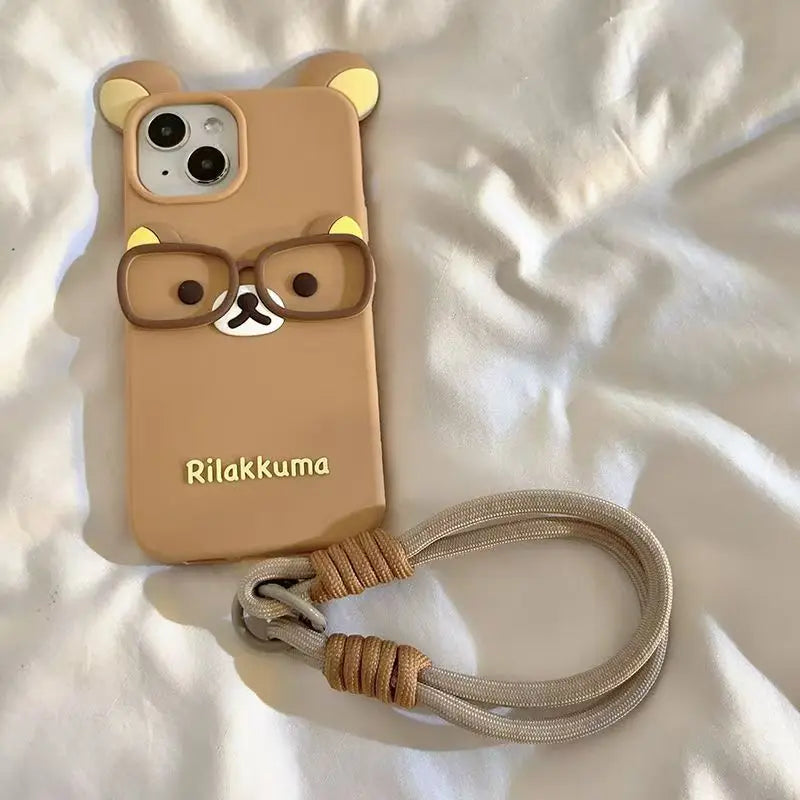3D Cartoon Rilakkuma Bear Phone Case