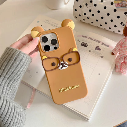 3D Cartoon Rilakkuma Bear Phone Case