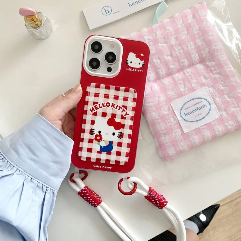 Hello Kitty Family Card Holder Phone Case