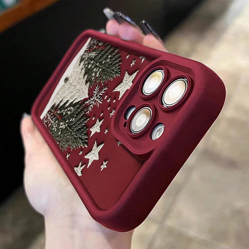 Christmas Tree Soft Phone Case for iPhone