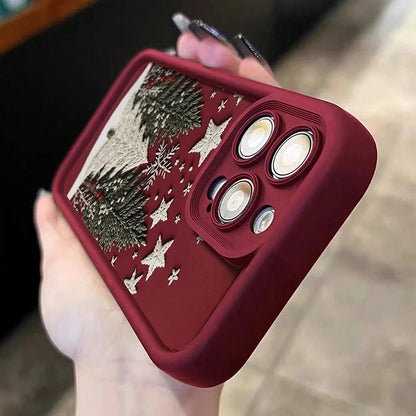 Christmas Tree Soft Phone Case for iPhone