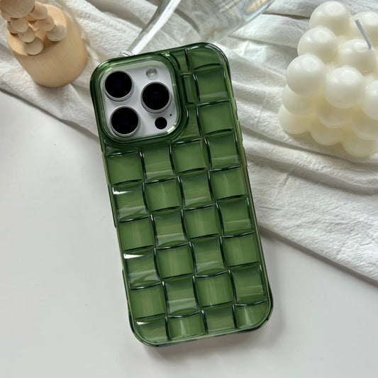 Green Woven Plaid Phone Case