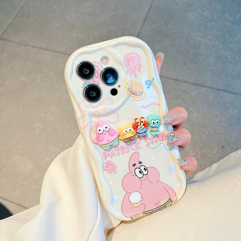 3D Patrick Star Cartoon Phone Case