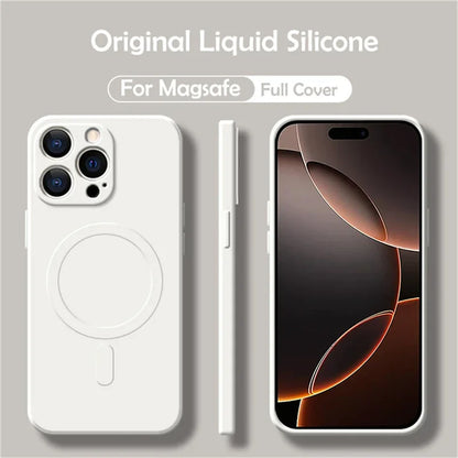 Liquid Silicone Magnetic Case  iPhone