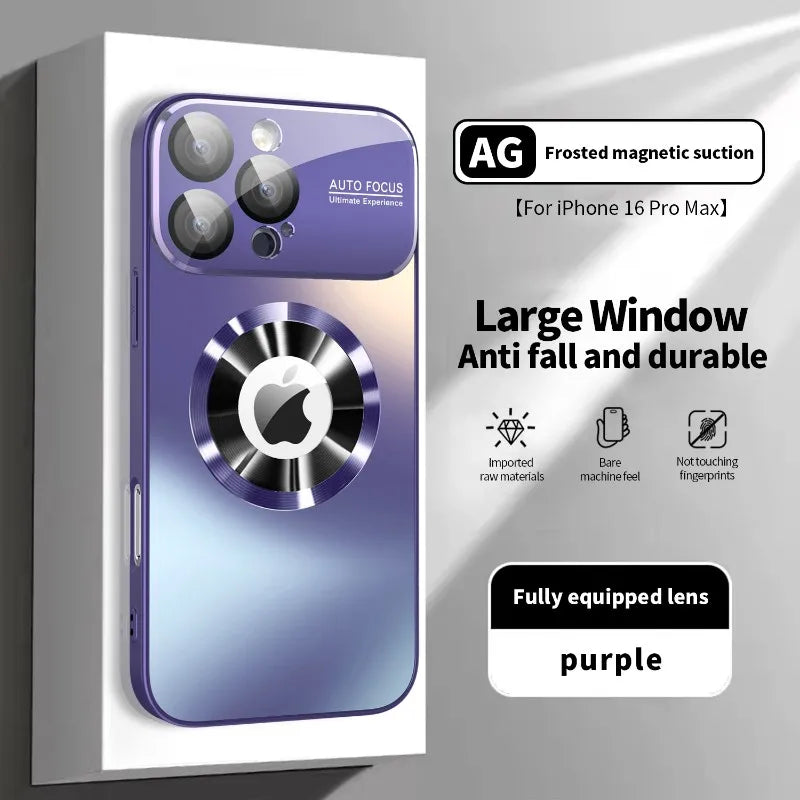 Titanium Metallic Magnetic Matte Case For iPhone