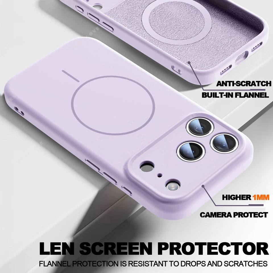 Liquid Silicone Magnetic Phone Case