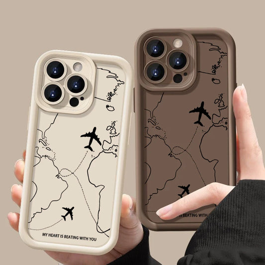 Airplane Route Phone Case