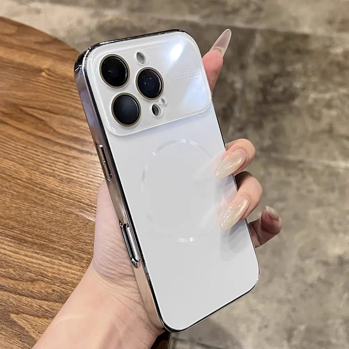 Magnetic Frosted Glass Case For iPhone