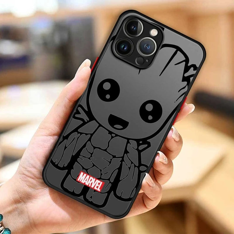 Marvel Character Clear Phone Case For iPhone