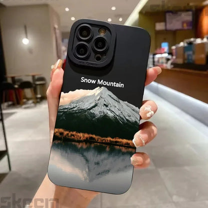 Black Mountain Peak Phone Case