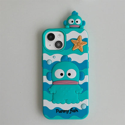 3D Cartoon Sanrio & Stitch Phone Case