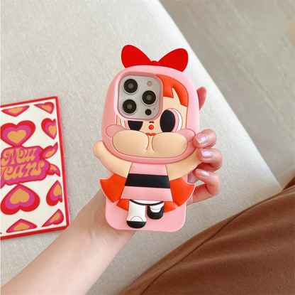3D Cartoon Powerpuff Girls Phone Case