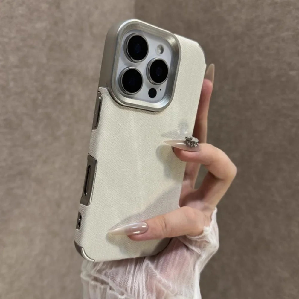 Retro Vintage Cowboy Jeans Fabric Phone Case