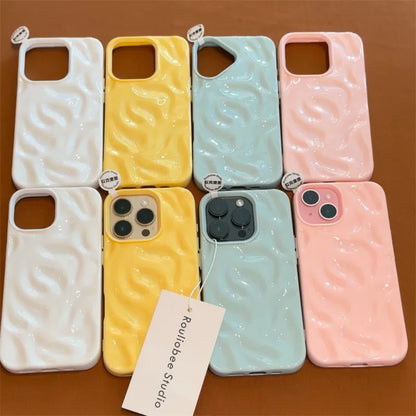 3D Wrinkled Texture Silicone Phone Case