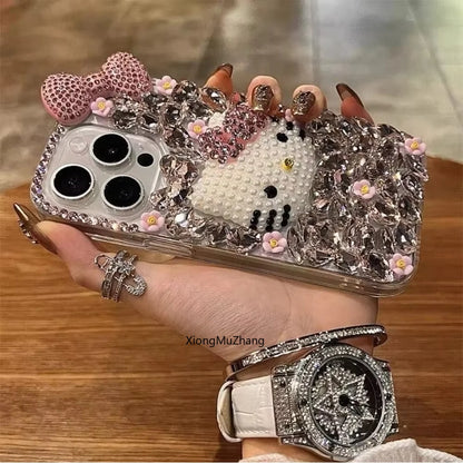 Sanrio Hello Kitty Glitter Diamond iPhone Case