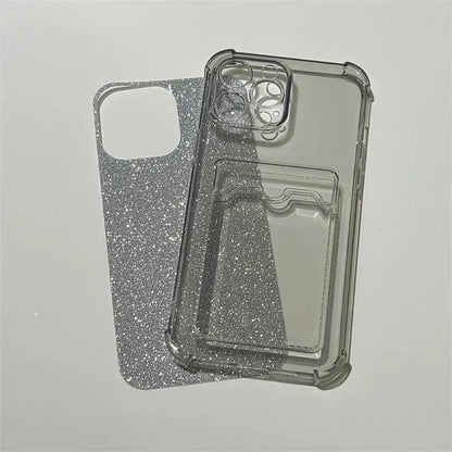 Glitter Card Holder Wallet Phone Case