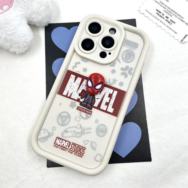 3D Spider-Man Cartoon Silicone Phone Case