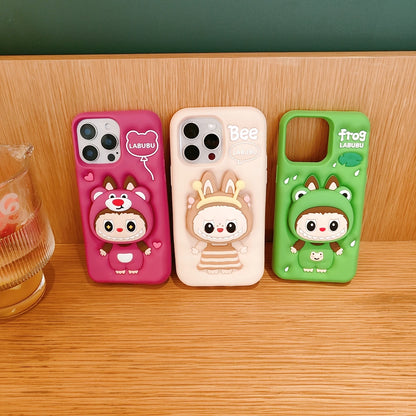 Cartoon Bee & Frog Phone Case