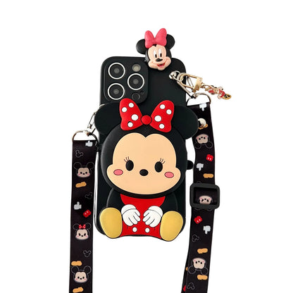 Minnie Mickey Wallet Phone Case for iPhone
