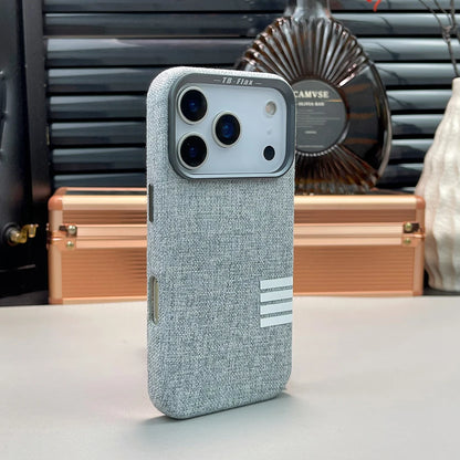 Retro Linen Fabric Magnetic Phone Case