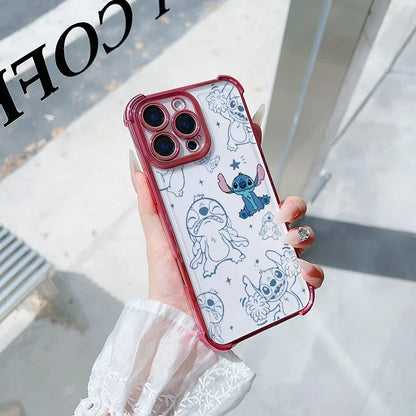 Cute Stitch Clear Phone Case