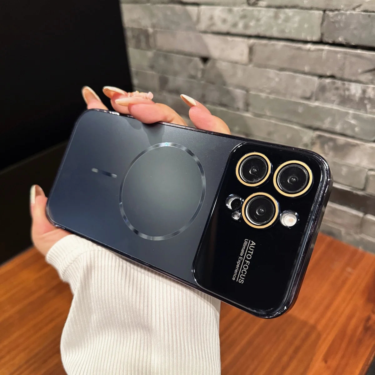 Magnetic Frosted Glass Case For iPhone