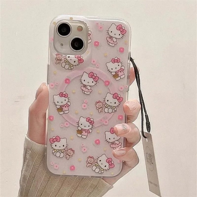 Pink Hello Kitty Magnetic Phone Case