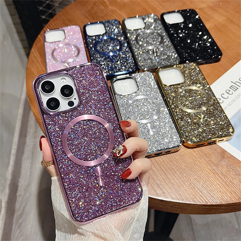 Magnetic Glitter Sequin Phone Case