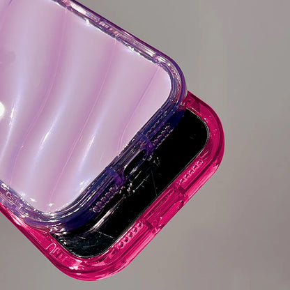 Transparent Wavy Texture Silicone Phone Case