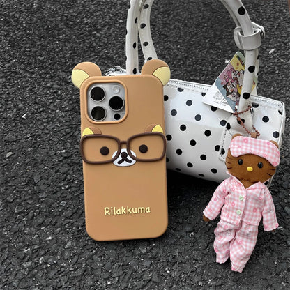 3D Cartoon Rilakkuma Bear Phone Case