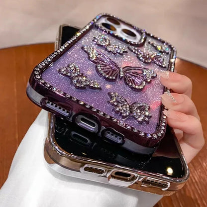 Butterfly Glitter Phone Case
