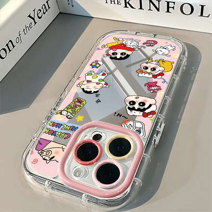 Hello Kitty & Crayon Shin Chan Cartoon Mirror Phone Case