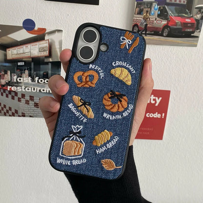 Retro Denim Fabric Phone Case