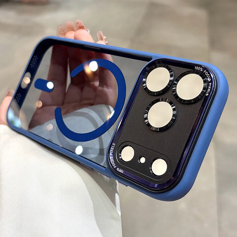Magnetic Metal Bumper Case For iPhone
