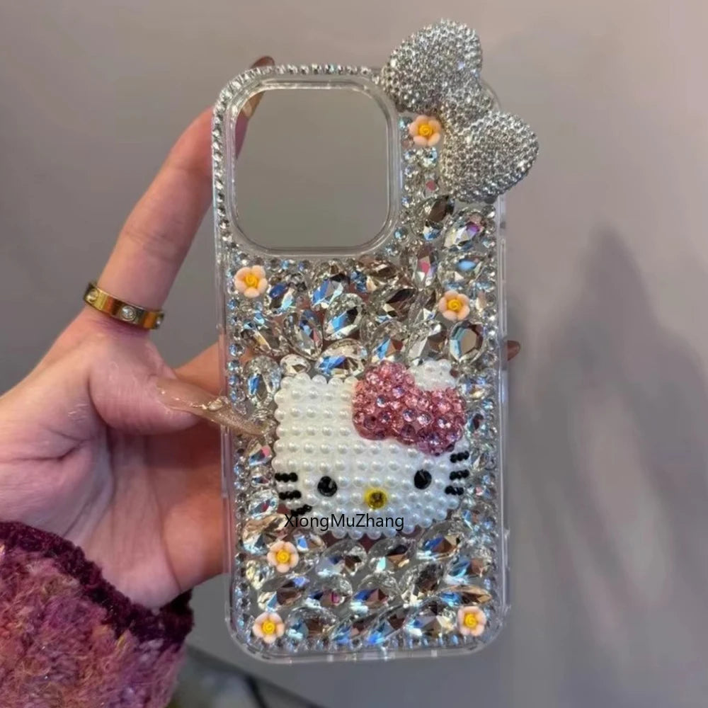 Sanrio Hello Kitty Glitter Diamond iPhone Case