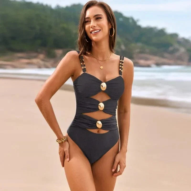 ColorCrave™ One-Piece Bikini – Turn Heads This Summer in Bold, Sexy Colorblock Style!