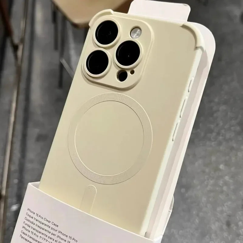 Magnetic Black Silicone Phone Case
