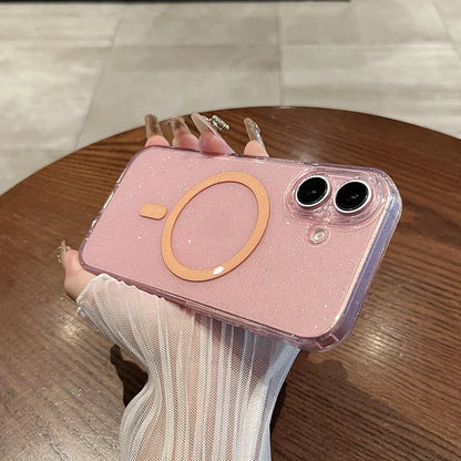 Glitter Magnetic Transparent Case