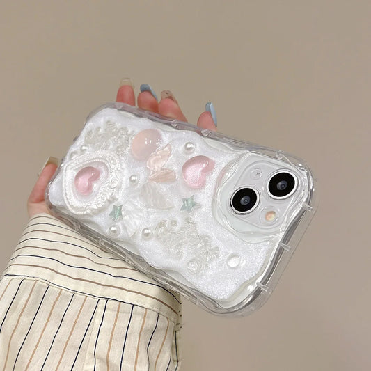 3D Butterfly Heart Phone Case